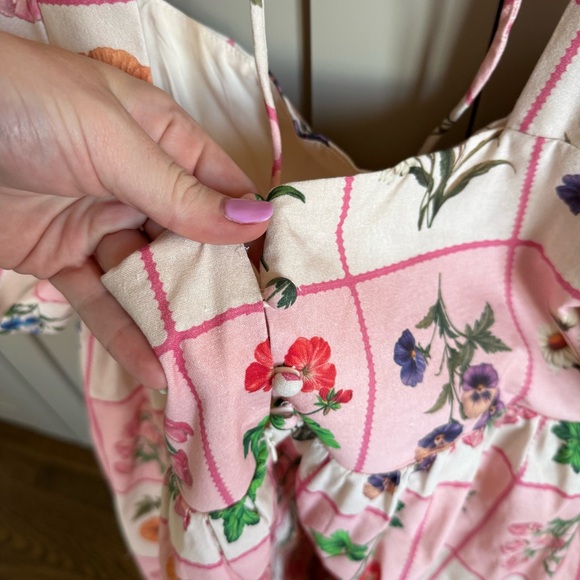 Petal & Pup Pink Floral Romper - Picture 6 of 9